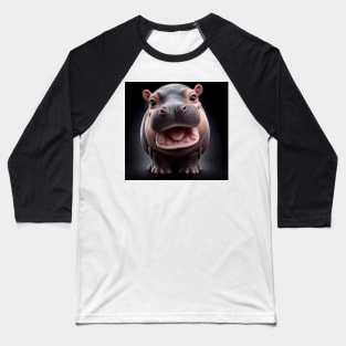 cute and adorable baby hippo Baseball T-Shirt
